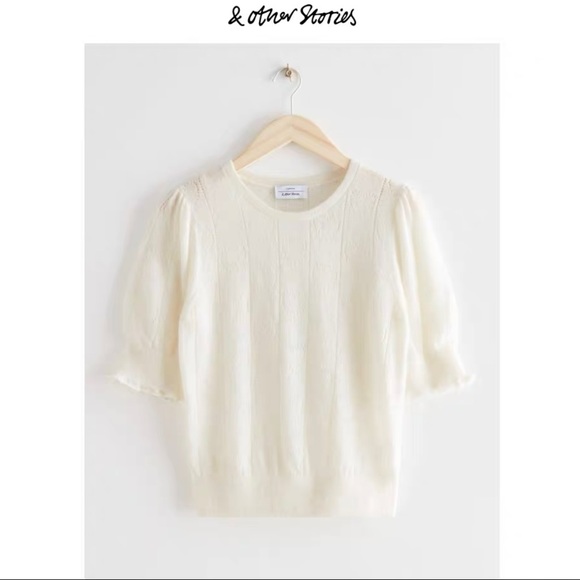 🆕&Other stories alpaca knit T-shirt - Picture 1 of 9